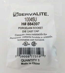 Brand New Servalite 250 Watt Black Hard Wired Ceiling Socket Ebay