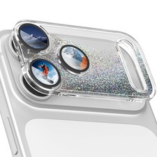 for iPhone 17 Pro Max Camera Protector, Bling Glitter Camera Cover Design Flo...