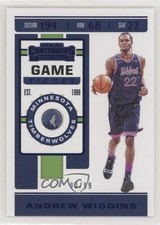 2019-20 Panini Contenders Game Ticket Blue /99 Andrew Wiggins #6 03c3