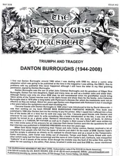 Burroughs Newsbeat Fanzine #82 FN 6.0 2008 Stock Image