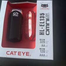 Image of Cateye EL135/TL155 (OMNI 5) Bicycle Front/Rear LED Light Set
