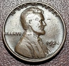 1924-D Lincoln Wheat Cent Better Date VG+ FINE Original Toning Coin