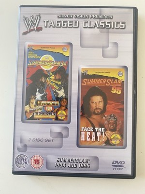 WWE DVD Summerslam 1994 & 1995 Tagged Classics Bret Hart Vs Owen Hart Steel Cage