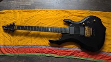 ESP F-STD FR Made in Japan Standard Series Black EMG 81 Floyd Rose Neck-Thru