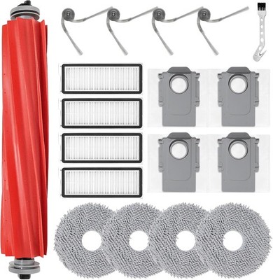 Roborock Zubehör Set Staubsauger Ersatzteile Hauptbürste Wischtücher Filter