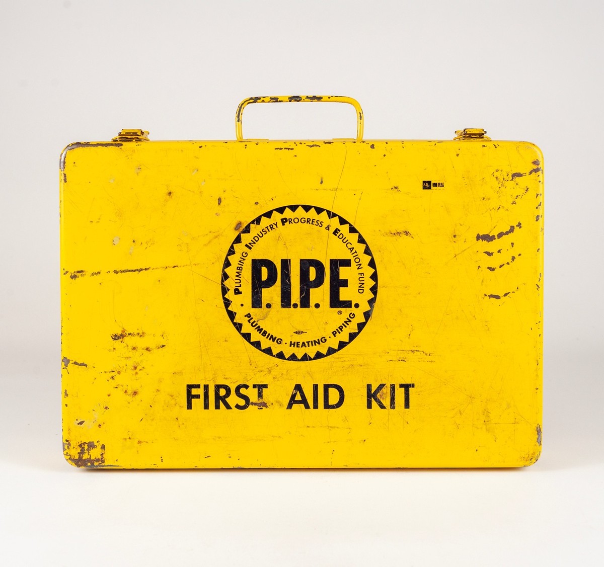 P.I.P.E ~ Plumbing Industry First Aid Kit Metal Box Safety Yellow