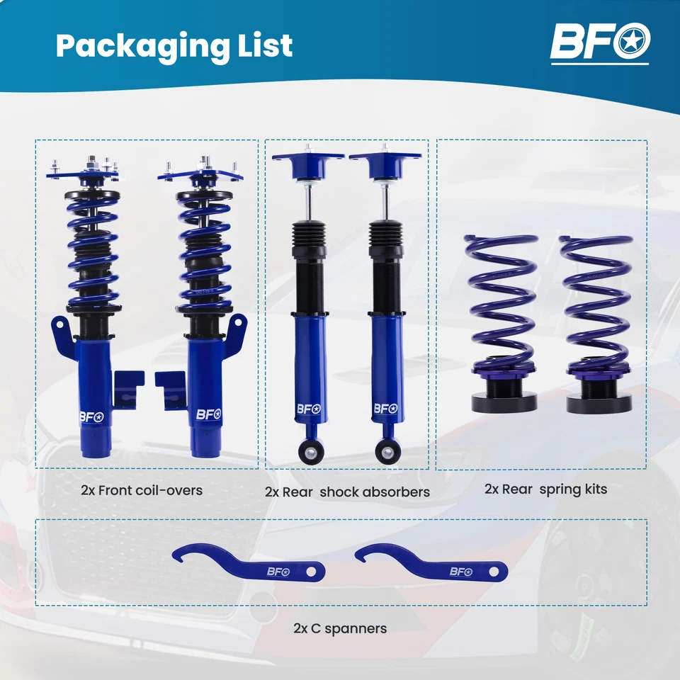 Coilover Kits for Mazda 3 BK SP23 2004-2009 BL 2010-2013 Coilovers Shock Struts - image 2 of 4