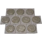 Lot of 10 1964 Kennedy Half Dollars BU Brilliant Uncirculated 90% Silver Coins