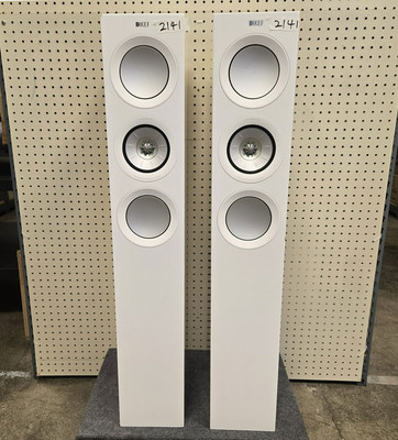 KEF R5 Meta Floor-standing Speaker (Pair) - Gloss White (Used) c#2141