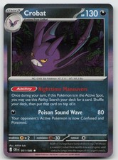 Crobat 051/086 Rare Chaos Rising Pokemon Holo Near Mint