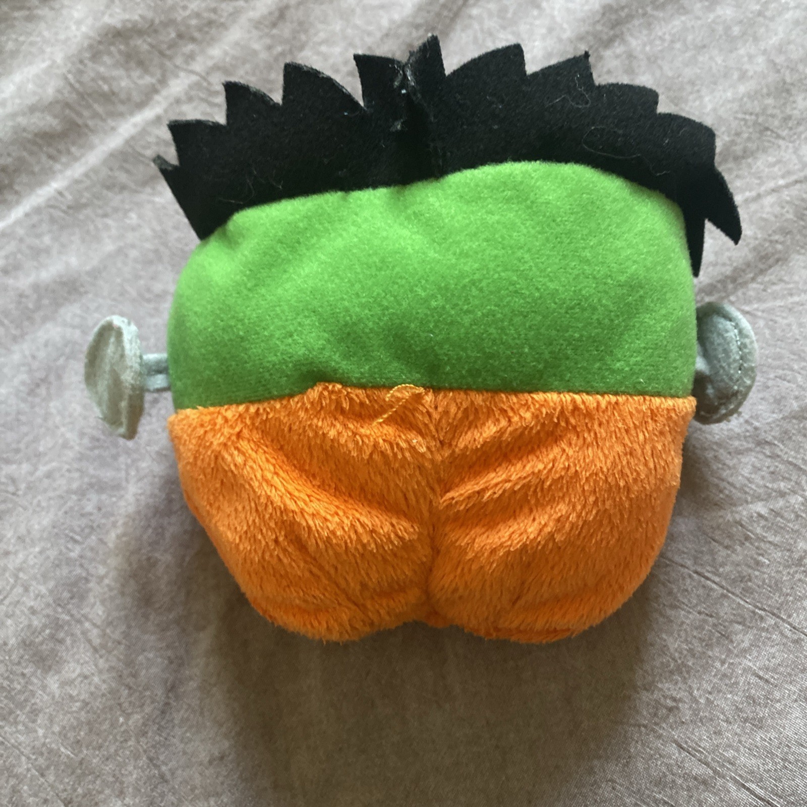 Disney Club Penguin Puffle Green Orange Frankenstein Plush 2011