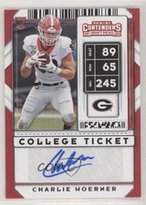 2020 Panini Contenders Draft Picks College Ticket Charlie Woerner #281 Auto 03rx