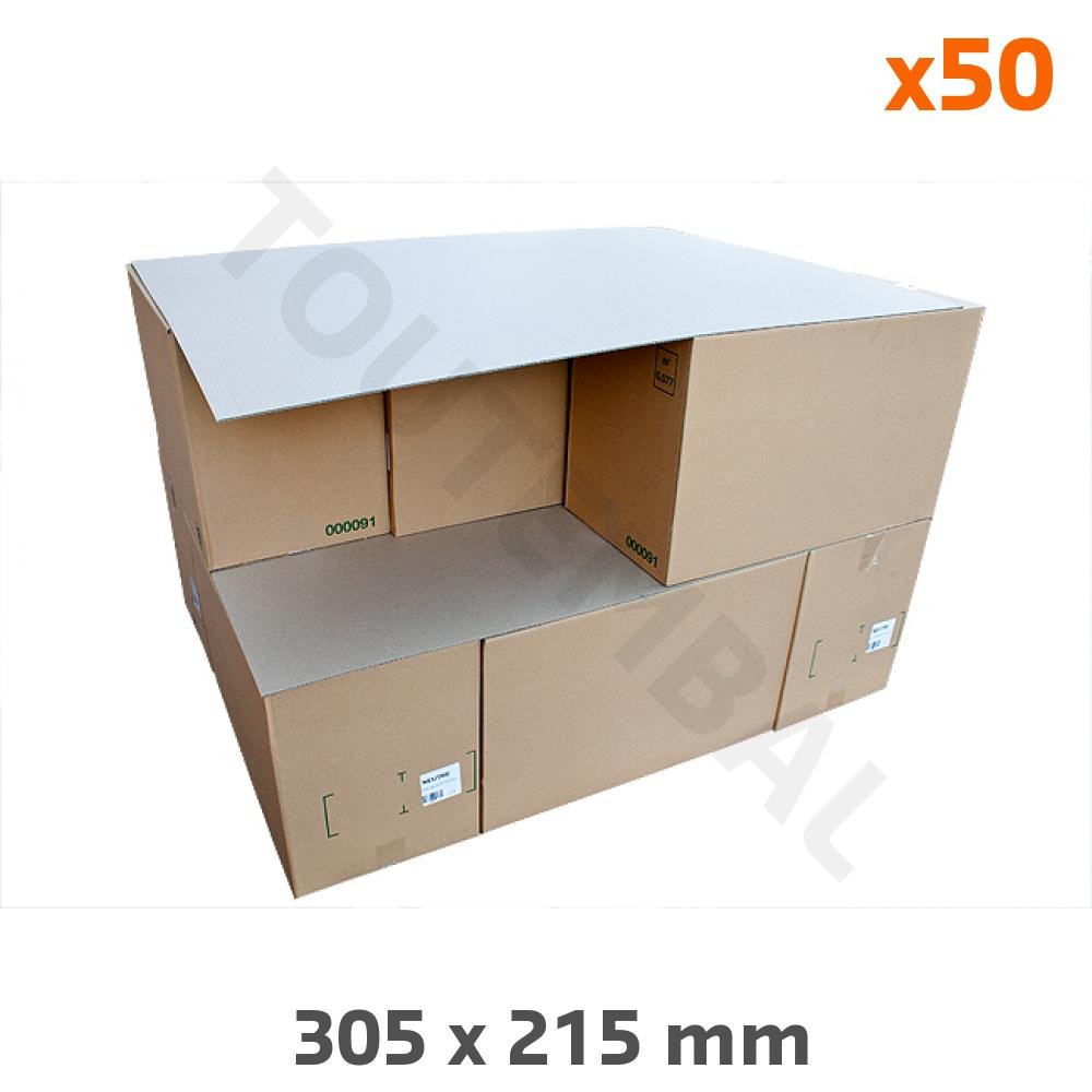 Carton ondulé simple cannelure 305x215 mm plaque de calage légère A4