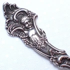 Antique Wallace Sterling Silver Demitasse Spoon CHERUB HANDLE “Kansas City”
