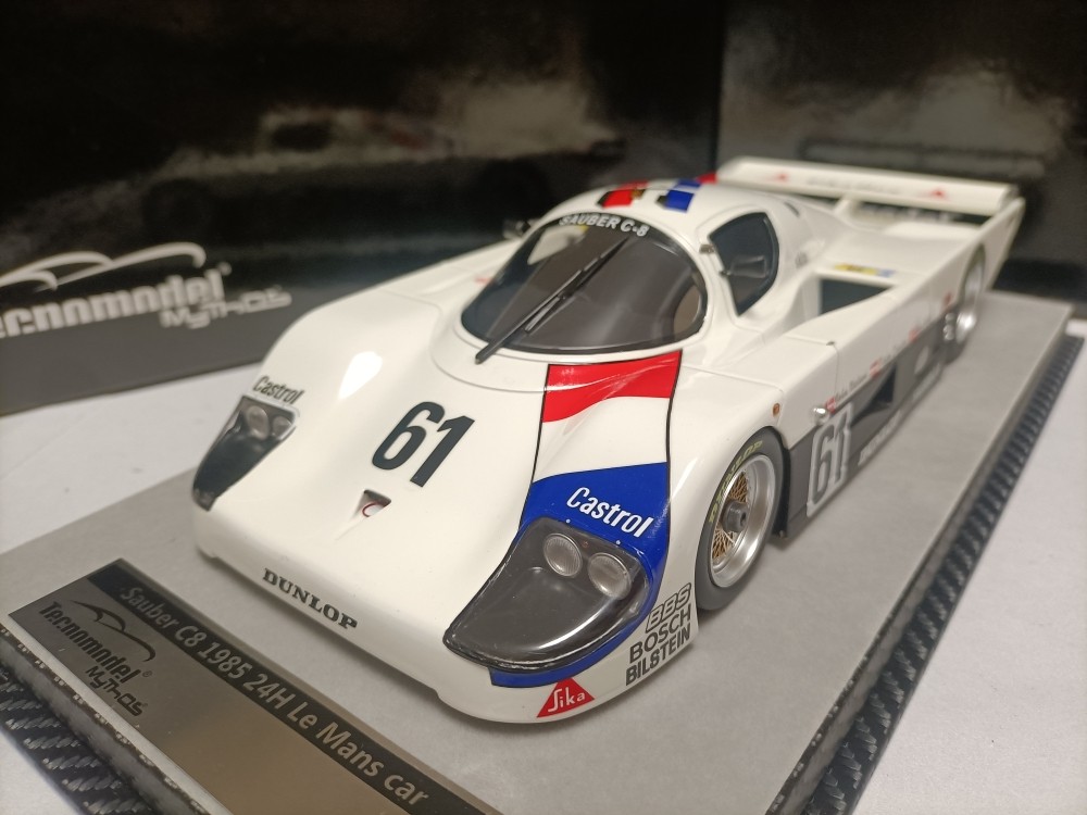 ミニカー 604-006 Tecnomodel 1/18 Sauber C8 1986 Tecnomodel 1:18 Mercedes Benz Sauber C8 LeMans 1985 Le Mans Rally