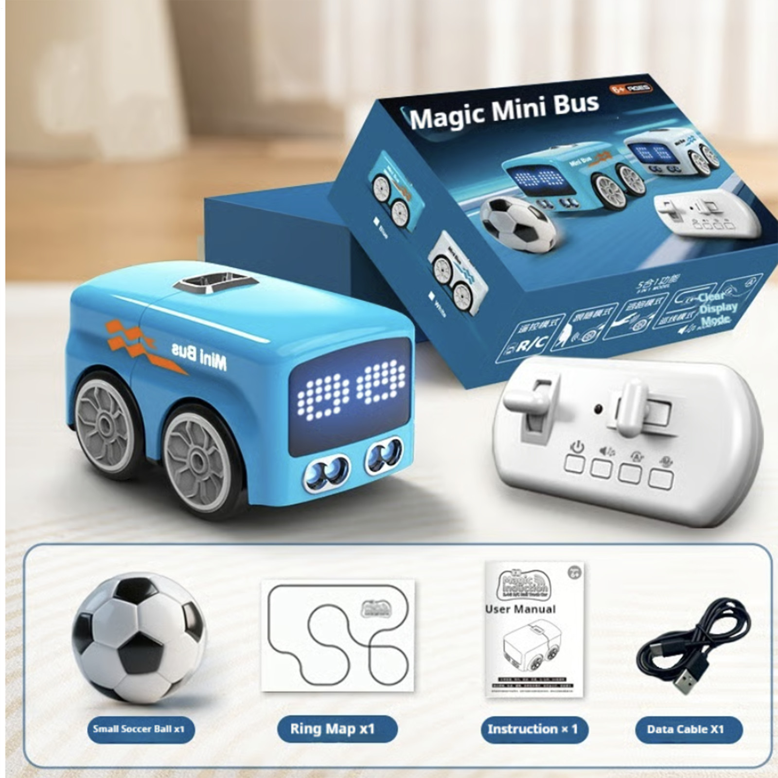 Magic RC Mini Bus Intelligent Remote Control Gesture Sensing Cartoon Car Vehicle