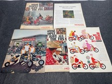 Honda Motorcycles Vintage Magazine Ad Advertisement Print Lot of 5 10x13 1970's