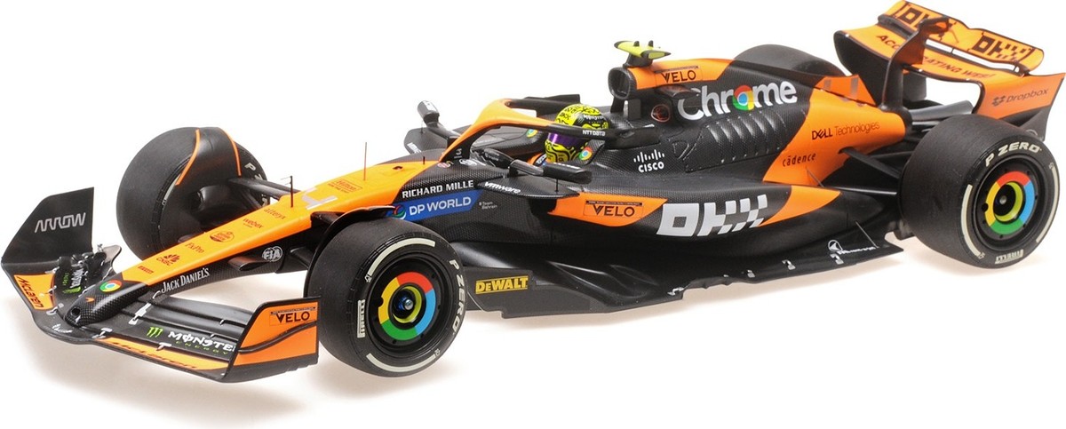 ミニチャンプス　マクラーレン F1 1/18 ピアストリ マイアミGP2024 ミニチャンプス1/18 マクラーレンランド・ノリスマイアミGP 初優勝