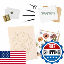 TTUGTTUG Flower Press Kit for Adults, 15.7" x 11.8" Large Wooden 10-Layer Press