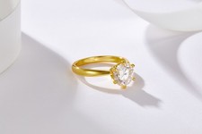 2.0Ct 6 Prong Engagement Ring Wedding Lab-Created Diamond Alternative D/VVS1