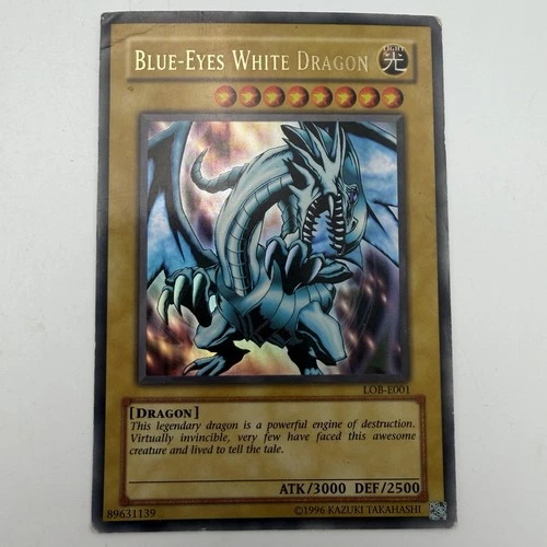 Yugioh Blue-Eyes White Dragon LOB-E001 Ultra Rare