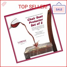 LAMINET Vinyl Chair Protectors, Clear, 26X253/4-Inch, Fits Chairs up to 21x21-In