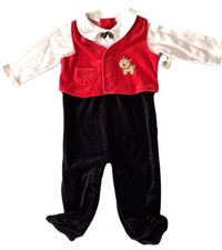 WEIHNACHTEN Baby Smoking  Einteiler Strampler...