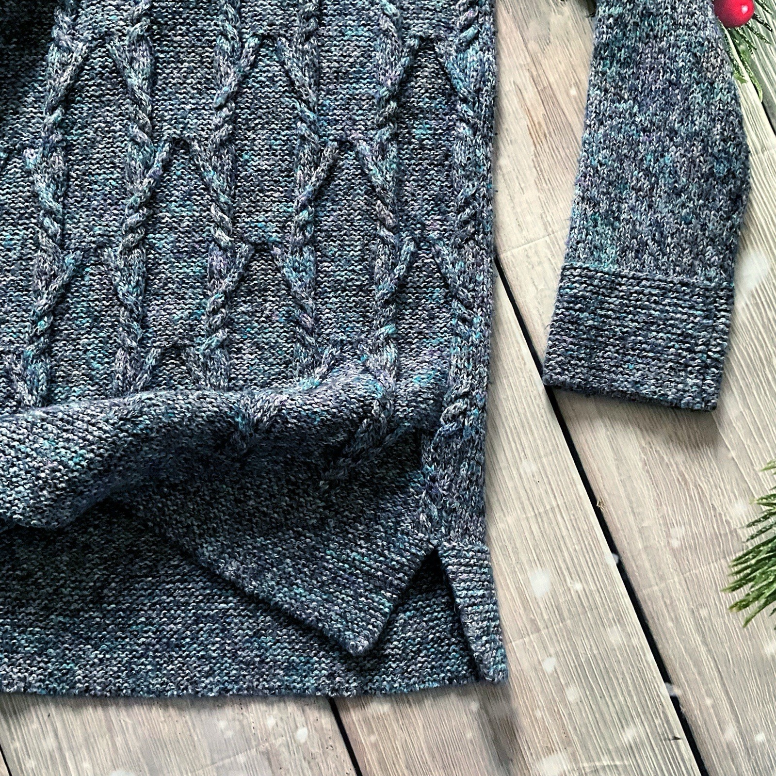 Westport Pullover Knit Sweater Split Cowlneck Lon… - image 11