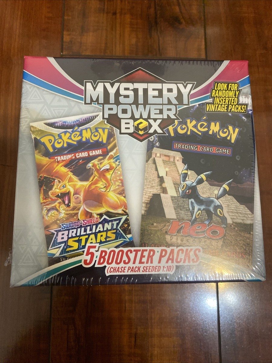 Pokemon 2025 Walmart Mystery Power Box 5 Booster Packs Chase Pack