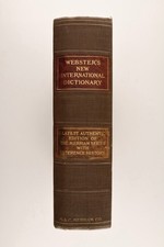 Rare Antique Websters New International Dicti...