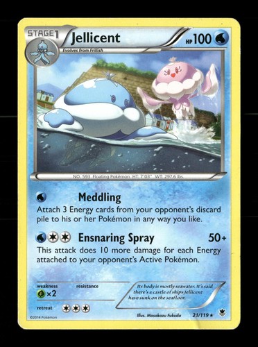 Jellicent 21/119 Rare Phantom Forces Pokemon DMG