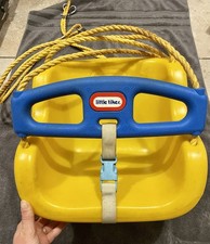 1983 Little Tikes Yellow Swing Toddler Child Outdoor Hanging Plastic Swing- MINT