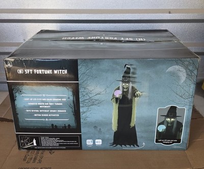 Brand New Fortune Witch 5ft Animatronic Halloween 
