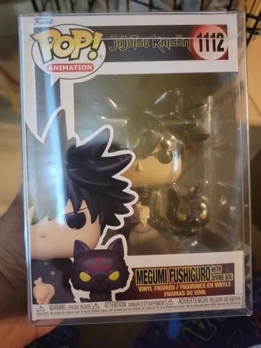 Funko Pop Jujutsu Kaisen #1112 Megumi Fushiguro with Divine Dog With PROTECTOR
