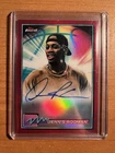 Topps 2021 Finest Autographs Dennis Rodman Auto Red Refractor /5 FA-DR