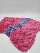 Square Baby Blanket 13 By 13 In  2 Changing Pads 17 By 6 In , Purple  Pink