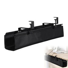 Under Desk Wire Management Tray with Clamp Cable Desk Organizer Tray Box NEW