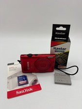 Canon PowerShot ELPH 300 HS 12.1MP Digital Camera Red w/5x Zoom Bundle READ