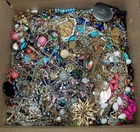 Vintage/Retro/Modern Costume Scrap/Wear Grab Bag Jewelry Lot (BOX H) ~ 18.6 LBS