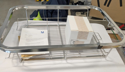 Millipore MBS6CRADL50 6 Container Cradle 50 316L Stainless Steel Lot of 6 NIB