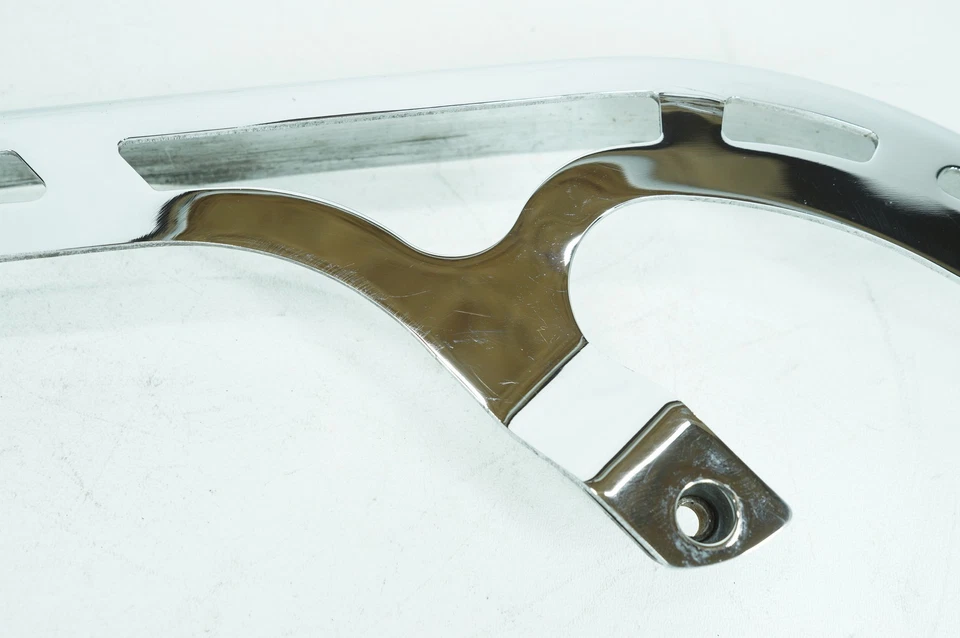 2006 Harley Dyna FXDBI Street Bob OEM Drive Belt Guard Cover Shield Chrome - Image 3 of 4