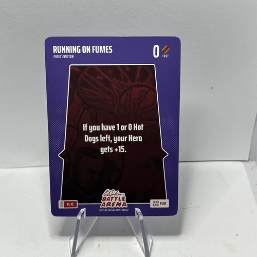 Bo Jackson Battle Arena 2026 Play 15 Running on Fumes PL-15 SP 1st Edition