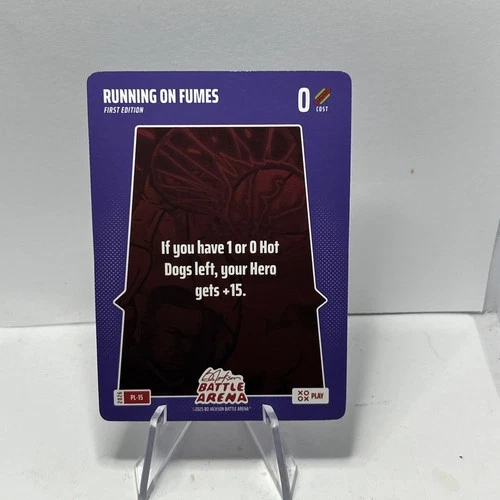 Bo Jackson Battle Arena 2026 Play 15 Running on Fumes PL-15 SP 1st Edition