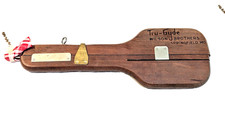 Vintage Latch Hook Rug Needle Tool Wilson Brothers TRU-GYDE Wood
