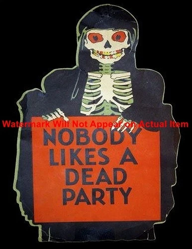 Vintage Halloween Poster Print Photograph Print 8.5x11"