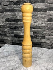 Large Wooden Salt/Pepper Mill Grinder 16" Tall Wooden Mill Vintage Kitchen Tool
