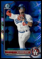 2022 Bowman Draft Sapphire Edition #BDC-167 Wilman Diaz Los Angeles Dodgers NM+