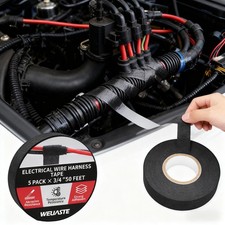 Roll 3/4"x50FT Wiring Harness Tape - High Temp Self-Adhesive Cloth Tape