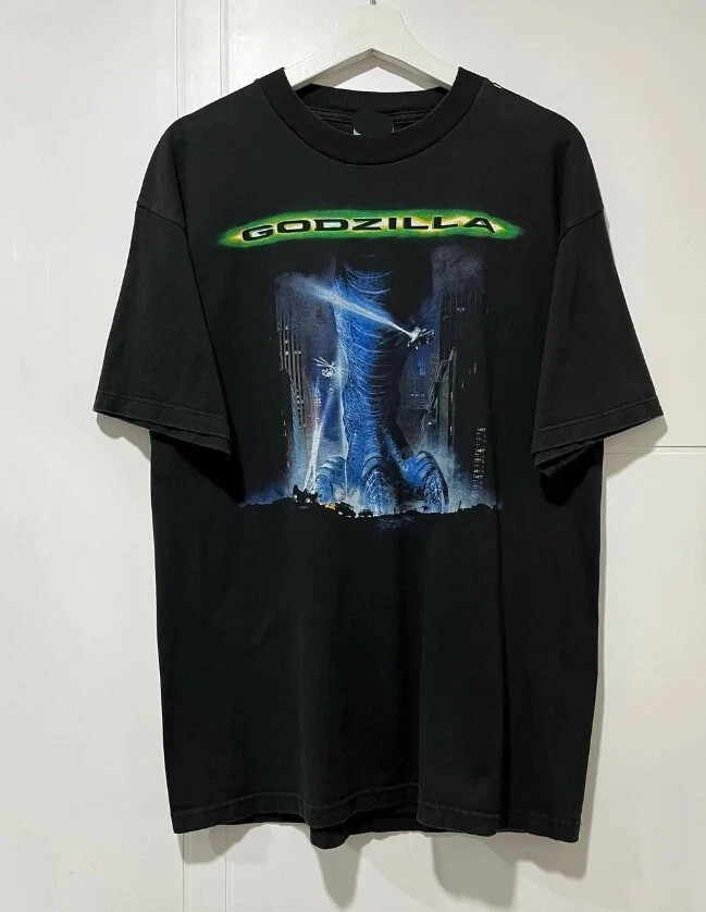 トップス Vintage 90s Godzilla 1998 Movie shirt Godzilla 1998 Movie T-Shirt Retro Film Style Tee Unisex Gift S-5XL