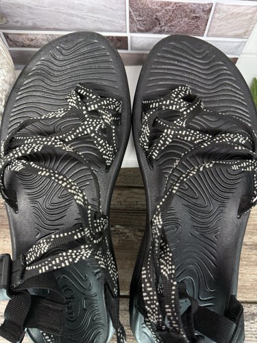 Chaco J106664 Zvolv X2 Strappy Sandals Womens 11 Dash Black White Beach Outdoor - Picture 7 of 11